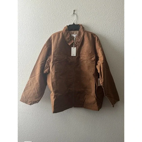 GOOD AMERICAN Women's Chore Dropped Shoulder Utility Jacket